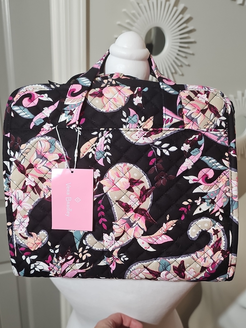 Vera Bradley Hanging Travel Organizer In Botanical Paisley